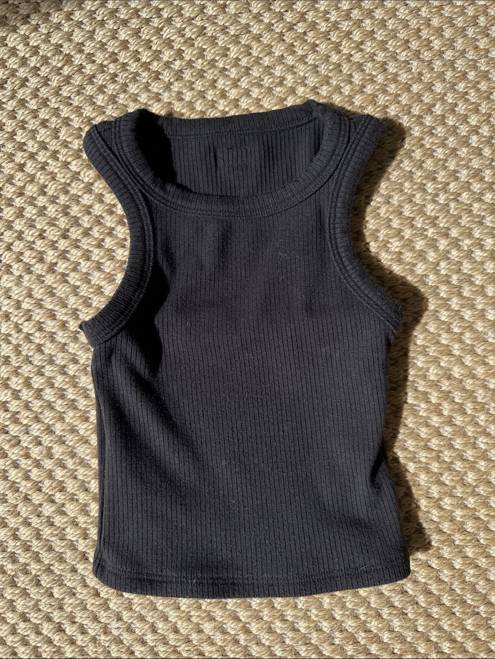 Tiger Friday Kids Black Dance Ribbed Tank Top — Classic Sleeveless Staple size 5